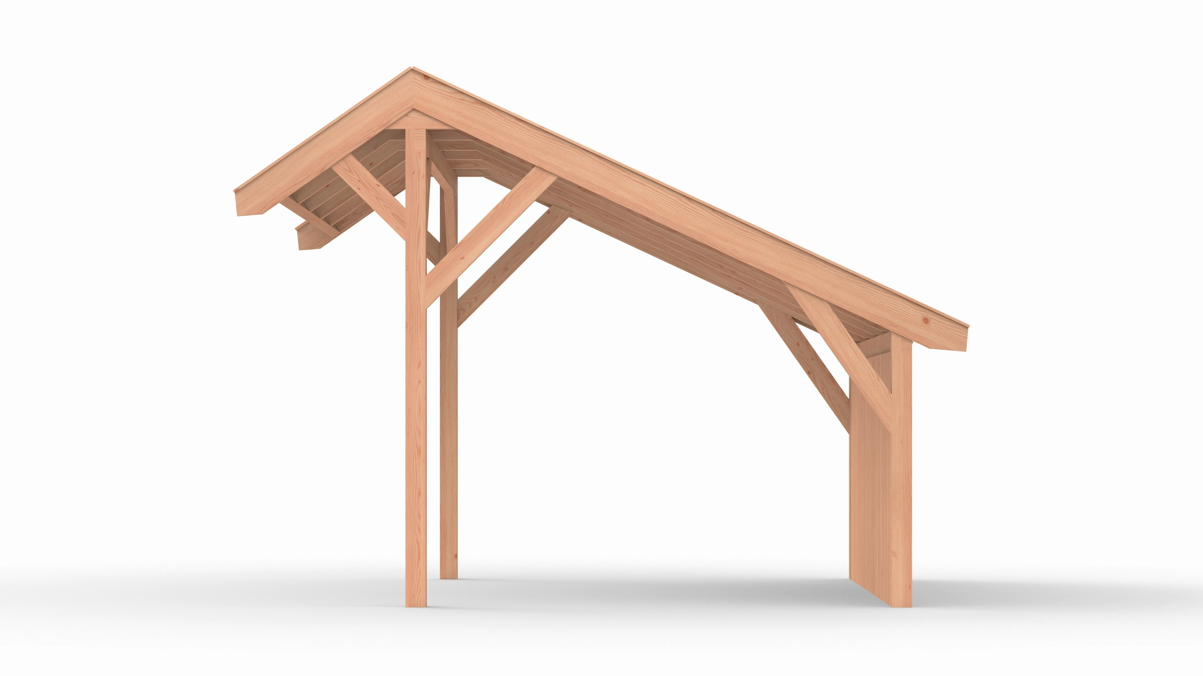 Douglas kapschuur, 400 x 300, met achterwand, Westwood Comfort - Afbeelding 5